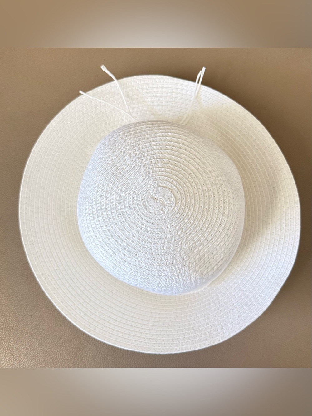 Style & Co. Women's White Packable Straw Cloche Sun Hat – One Size NWT